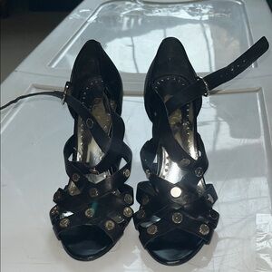 Elegant Black Strappy Heels